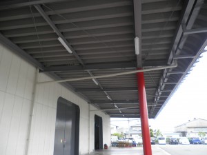 福岡県　甘木市　アイゼン運輸倉庫　鉄骨　塗装工事　完了